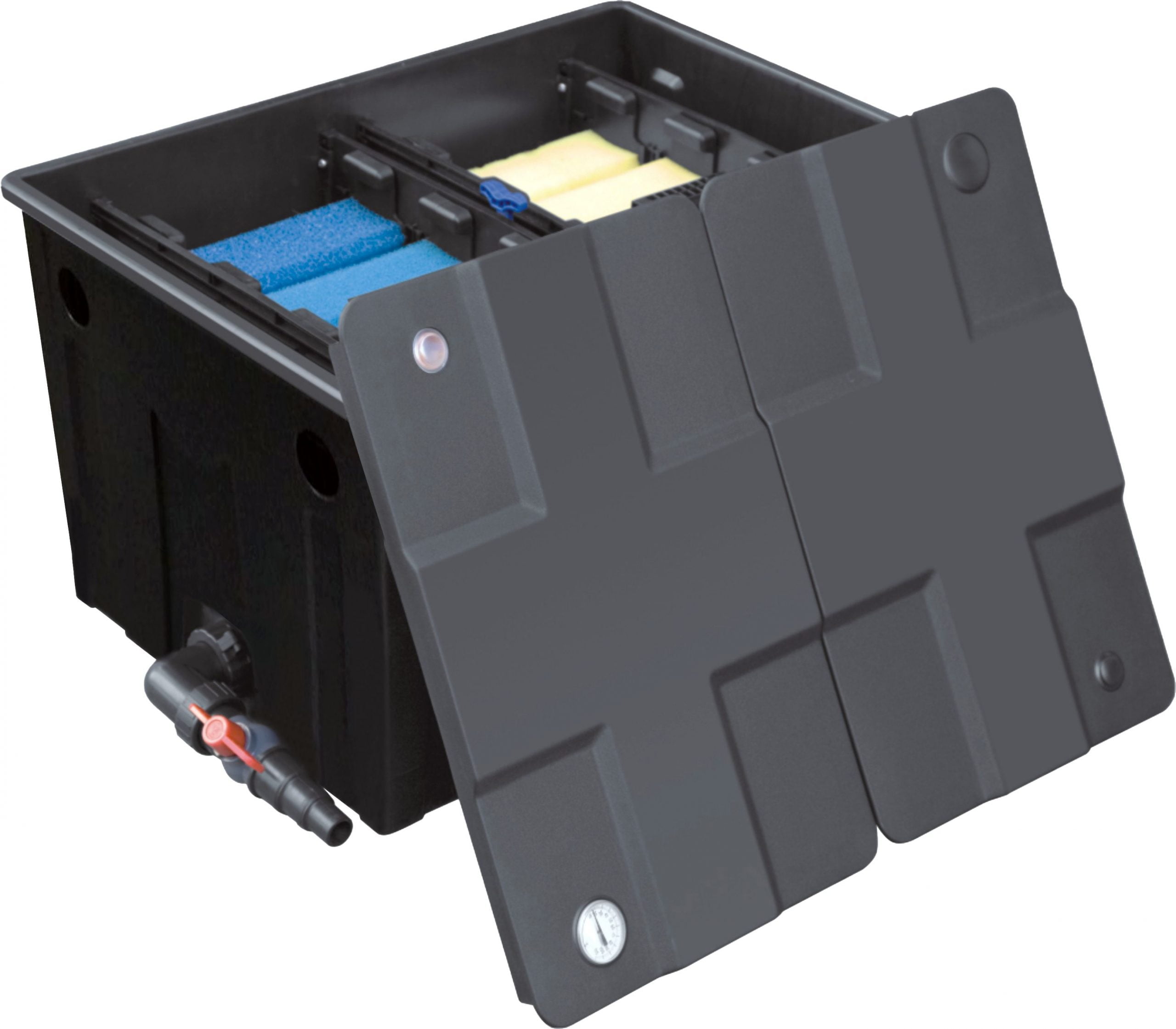 Filtro Per Laghetto AquaforteMbf-200 - Filtro Multicamera Dimensioni 40 X 28 Cm Volume Filtro Laghetto