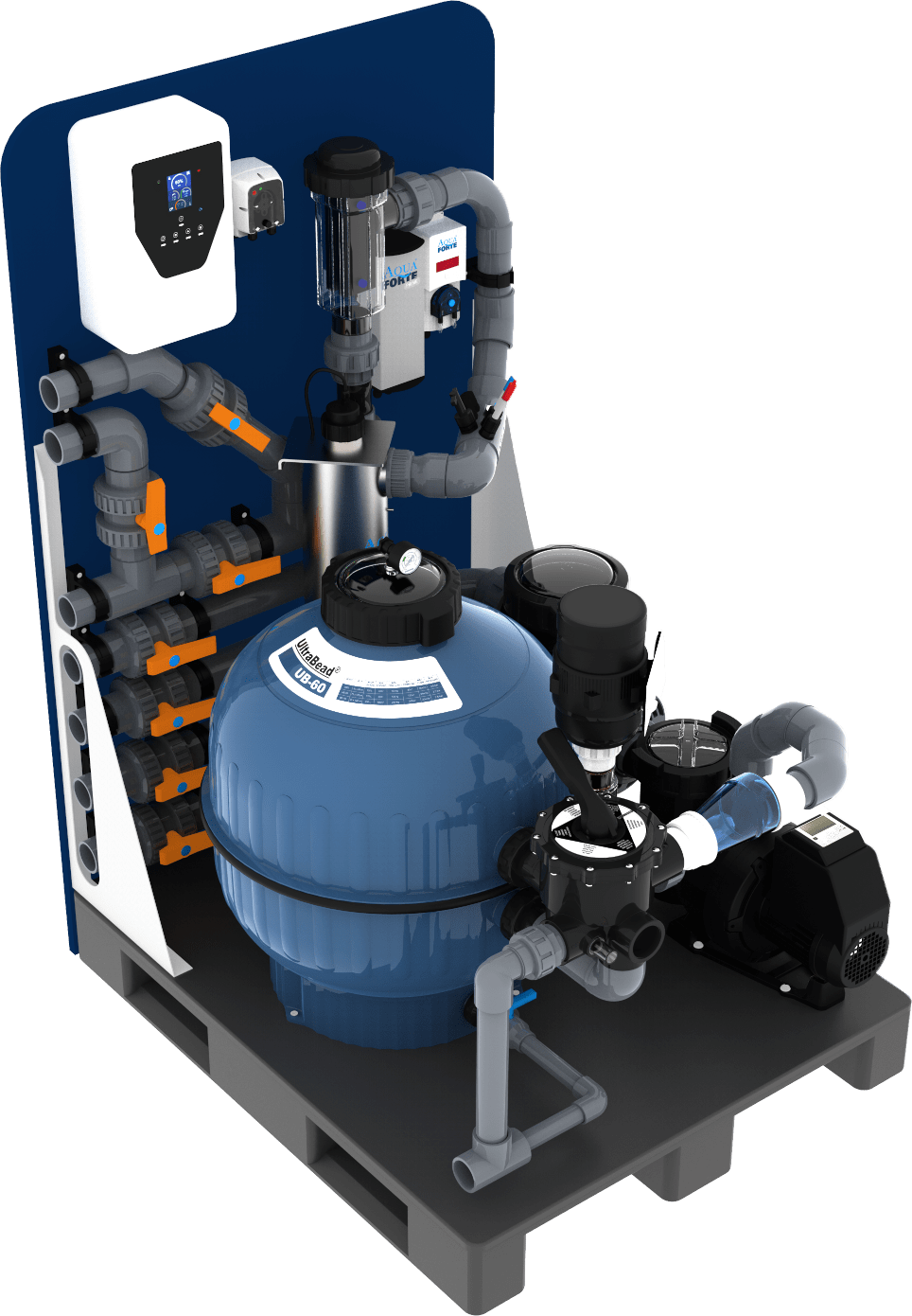 AquaForte Plug & Swim Pallet Type Biopool AquaForte Reliable and